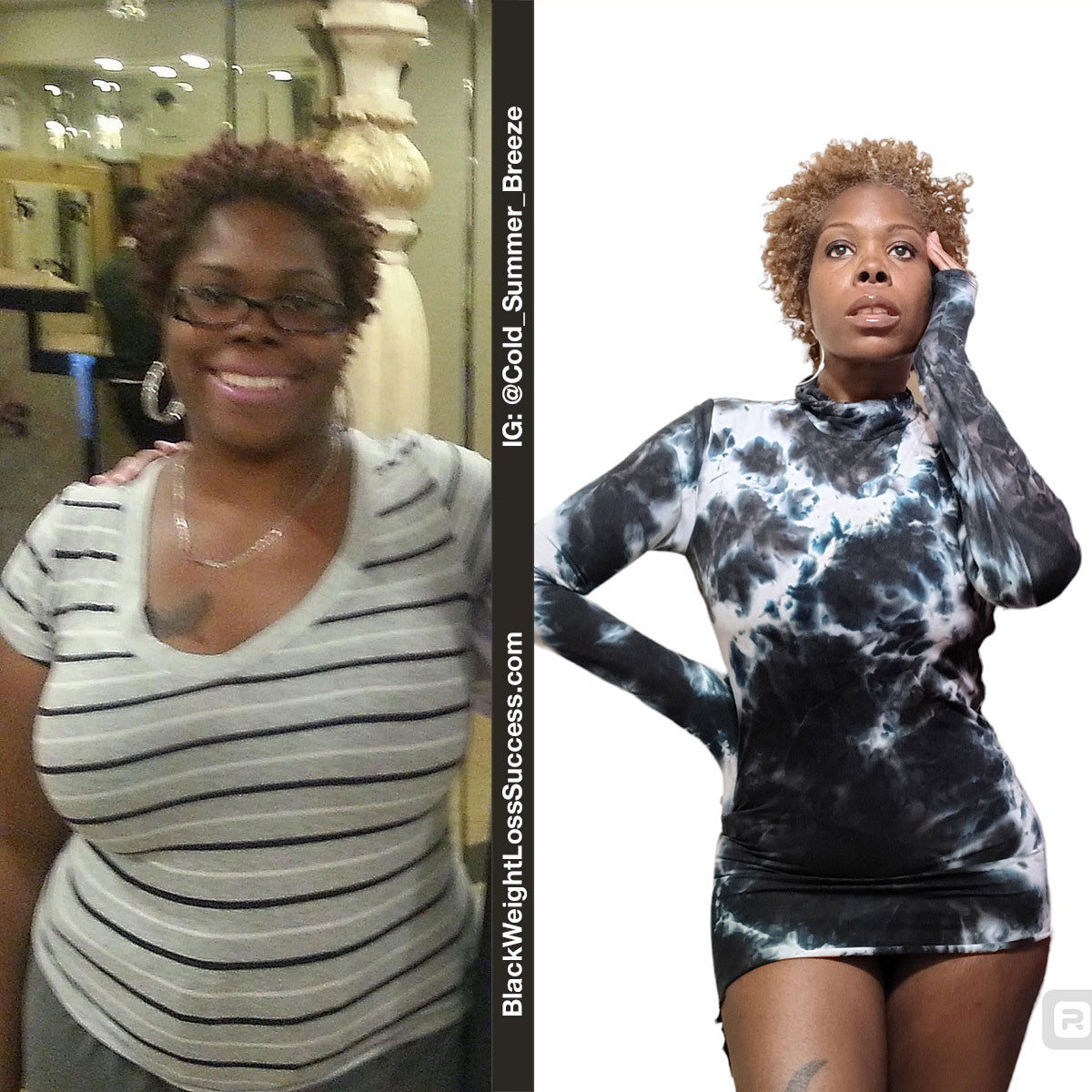 Wynter misplaced 70 kilos | Black Weight Loss Success