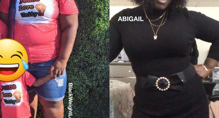 Abigail before and after weight loss