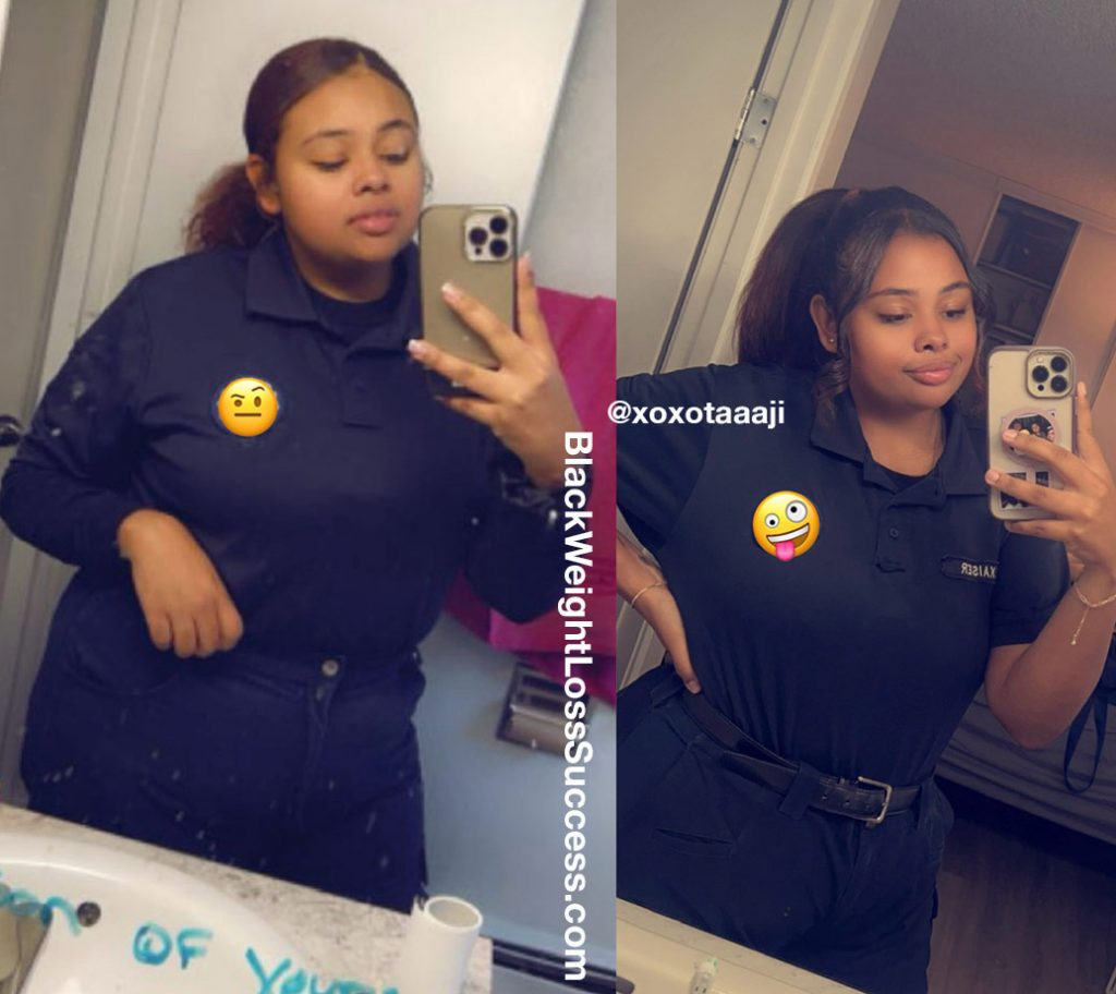 Taji before and after weight loss