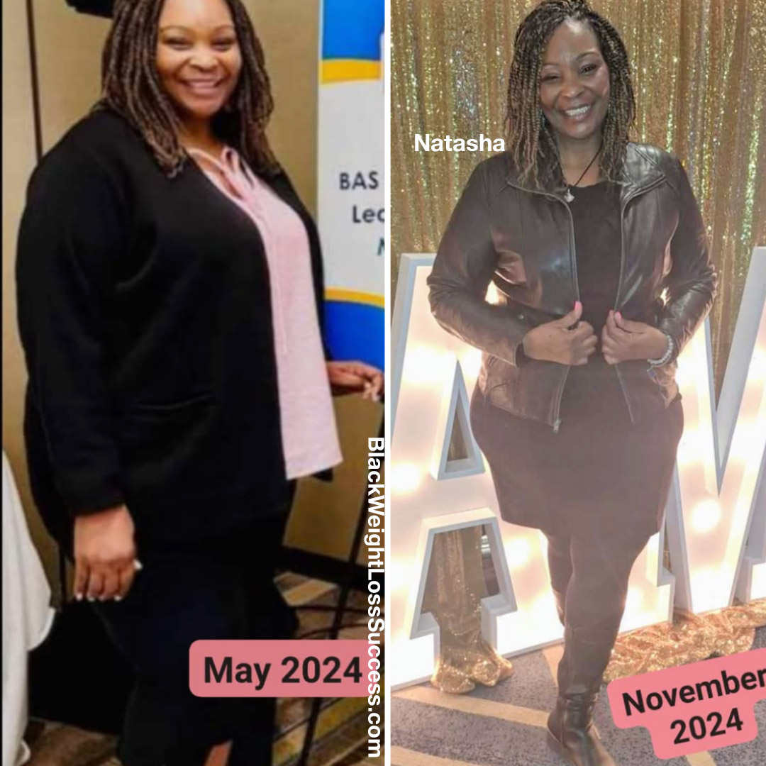 Natasha before and after weight loss