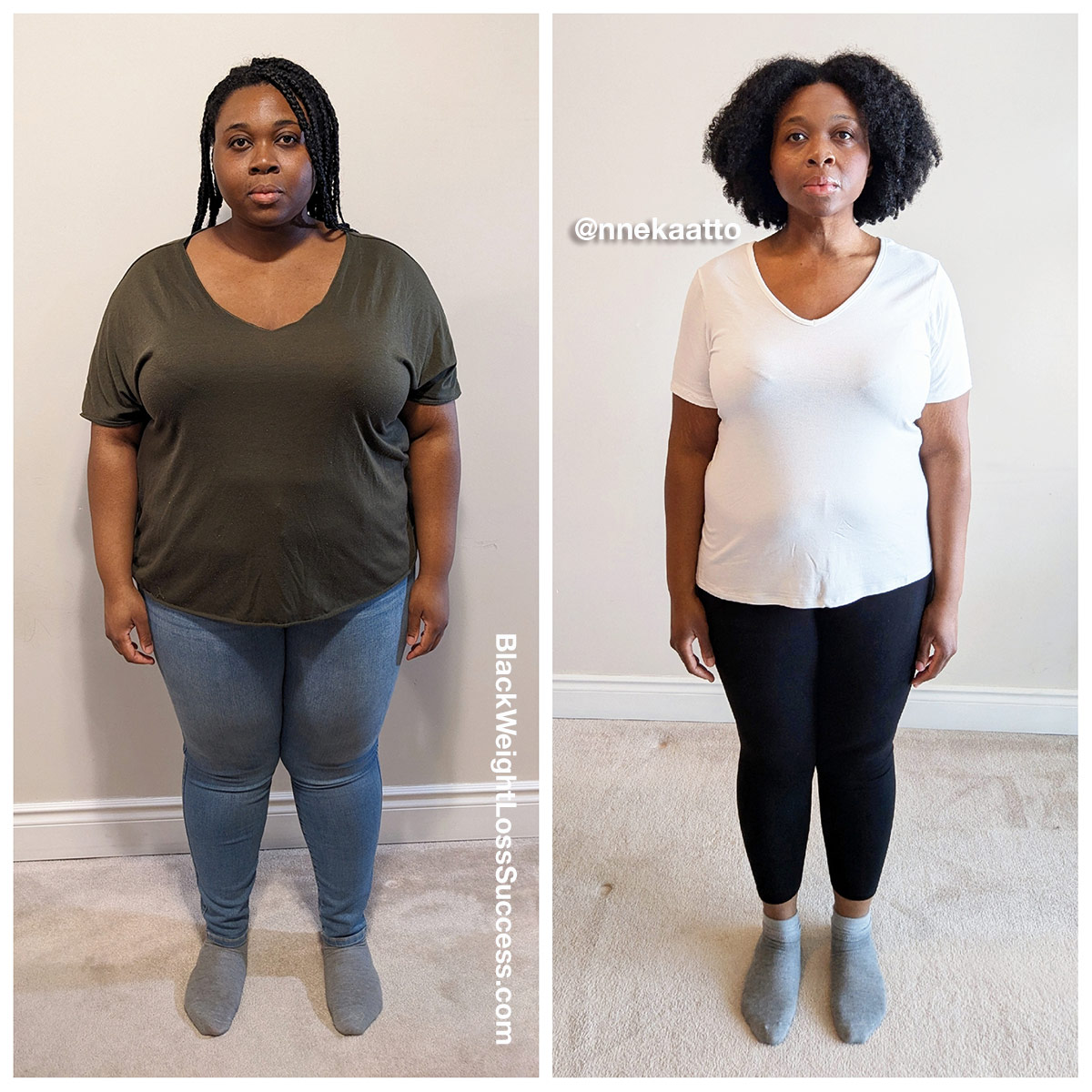 Nneka before and after weight loss