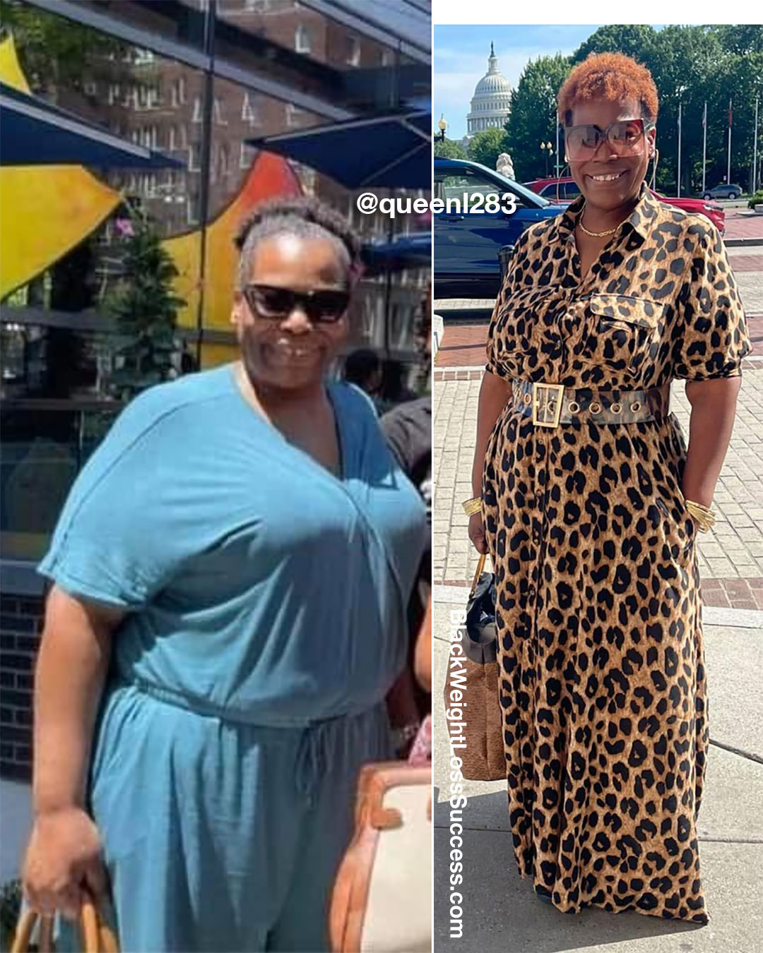 Lisa before and after weight loss